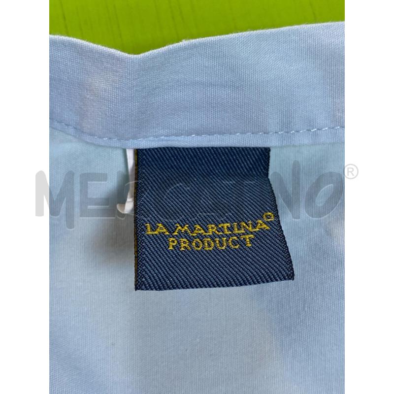CAMICIA DONNA VESTITO LA MARTINA CELESTE | Mercatino dell'Usato Ciampino 4