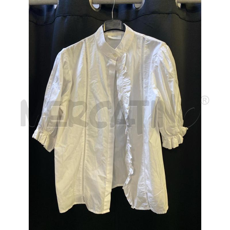 CAMICIA DONNA VICOLO BIANCA RICAMI MAN SBUFF | Mercatino dell'Usato Ciampino 1