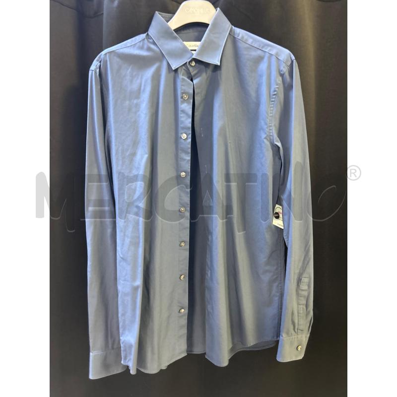 CAMICIA UOMO CALVIN KLEIN BLU | Mercatino dell'Usato Ciampino 1