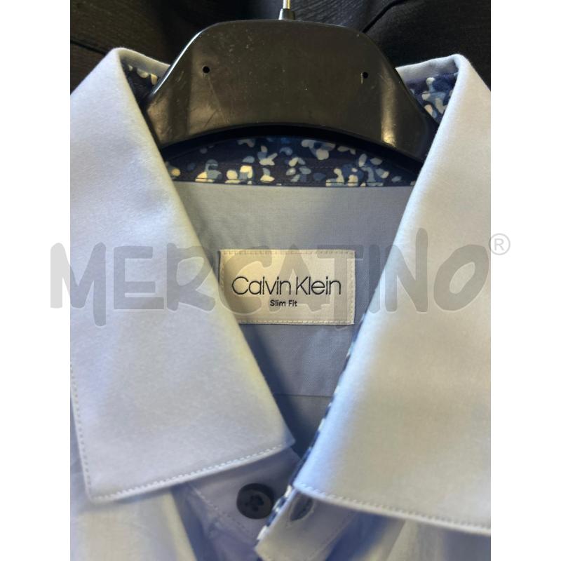 CAMICIA UOMO CALVIN KLEIN CELESTE  | Mercatino dell'Usato Ciampino 2