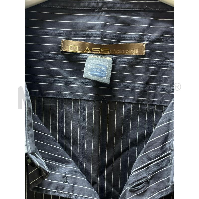 CAMICIA UOMO CLASS ROBERTO CAVALLI NERA STR BIANCHE | Mercatino dell'Usato Ciampino 2