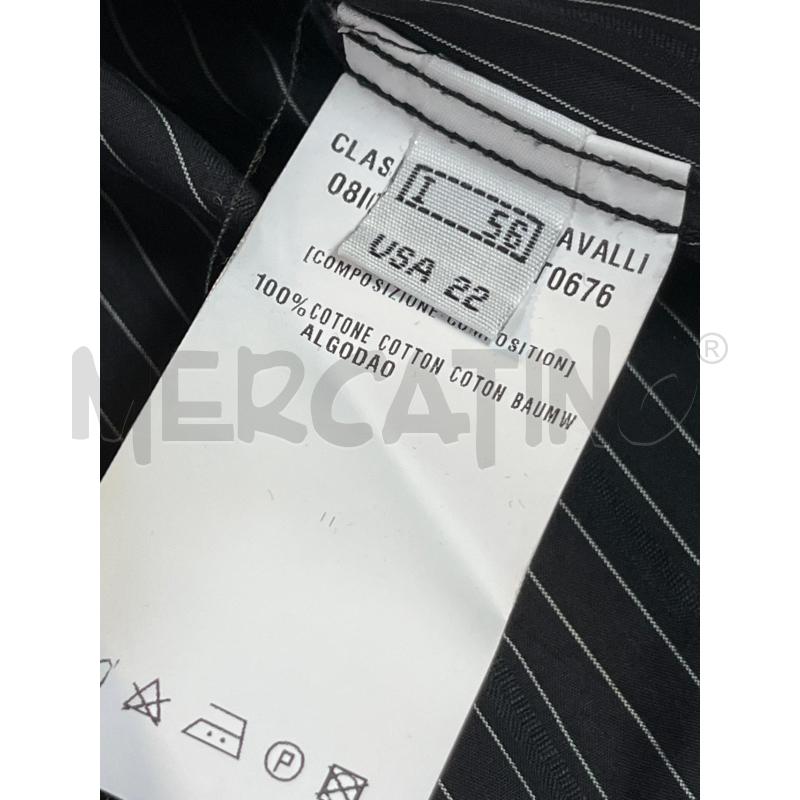 CAMICIA UOMO CLASS ROBERTO CAVALLI NERA STR BIANCHE | Mercatino dell'Usato Ciampino 4