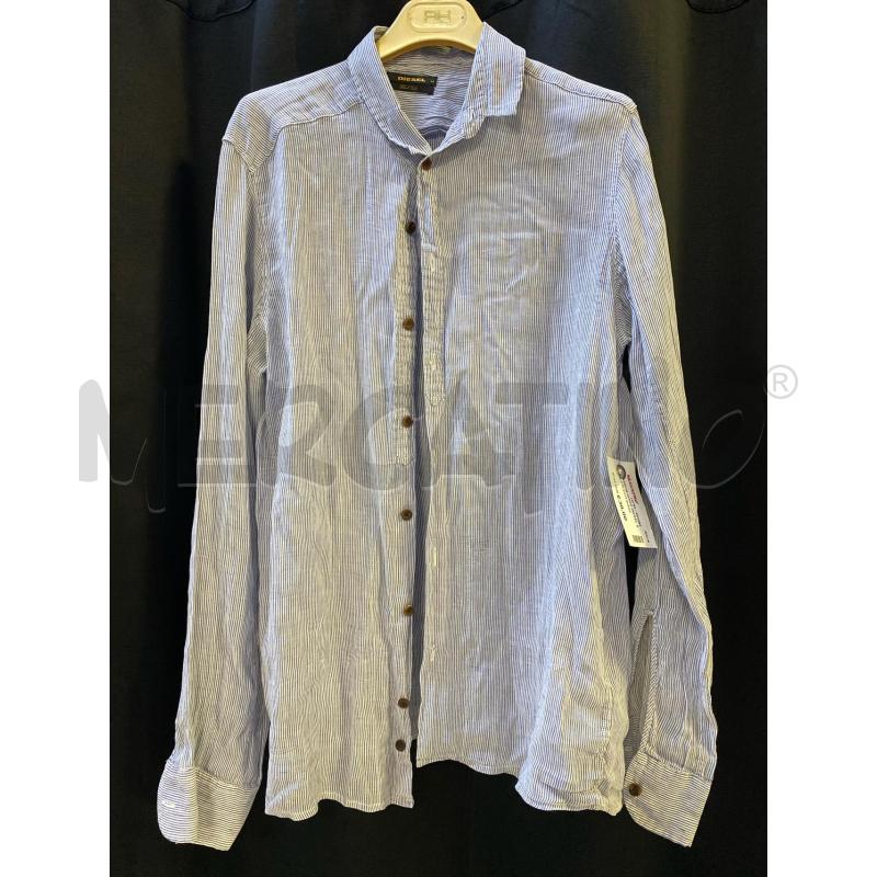 CAMICIA UOMO DIESEL STR CELESTI BIANCHE  | Mercatino dell'Usato Ciampino 1