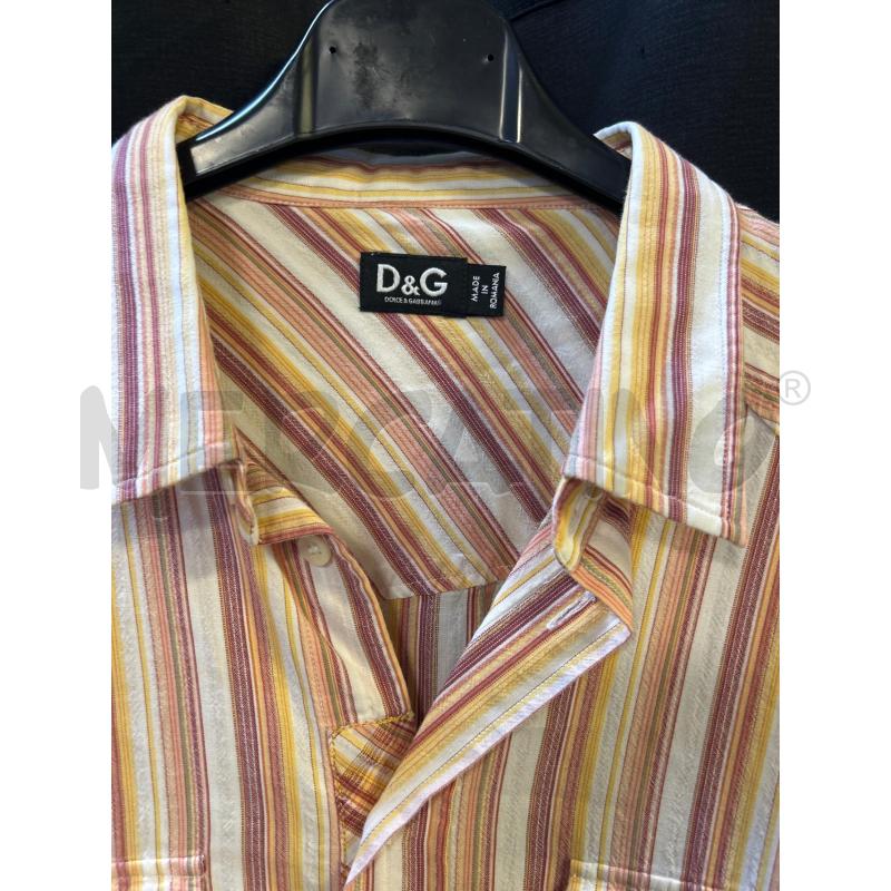 CAMICIA UOMO D&G STR ARANCIO ROSSE BIANCHE  | Mercatino dell'Usato Ciampino 2
