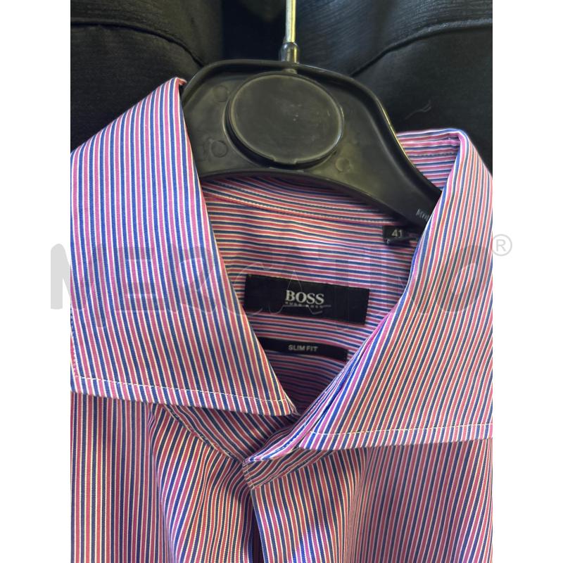 CAMICIA UOMO HUGO BOSS STR VIOLA BLU  | Mercatino dell'Usato Ciampino 2