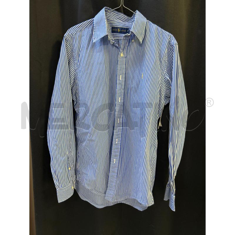 CAMICIA UOMO RALPH LAUREN RIGHE BIANCHE E AZZURRE | Mercatino dell'Usato Ciampino 1