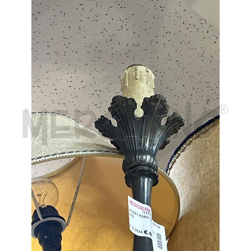 CANDELABRO OTTONE VECCHIO | Mercatino dell'Usato Ciampino 3