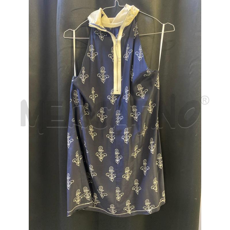 CANOTTA DONNA D&G SETA BLU ANCORE | Mercatino dell'Usato Ciampino 1