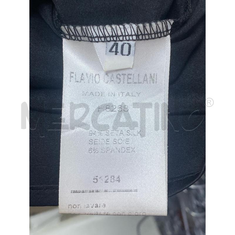 CANOTTA DONNA FLAVIO CASTELLANI NERA SETA PIZZO RIF | Mercatino dell'Usato Ciampino 4