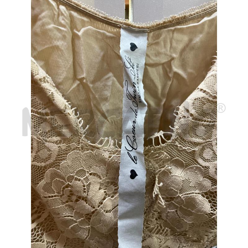 CANOTTA DONNA LE COEUR DE TWINSET BEIGE PIZZO | Mercatino dell'Usato Ciampino 2