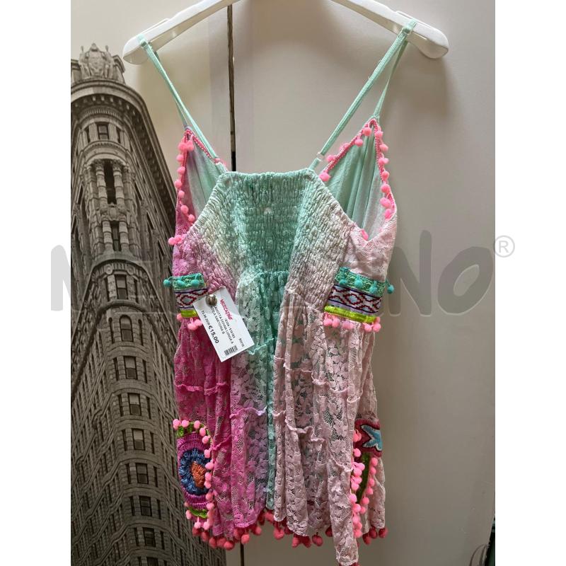 CANOTTA DONNA LUNGA ANTICA SARTORIA BY GIACOLO CINQUE FANT POIZZO ROSA VERDINO | Mercatino dell'Usato Ciampino 2