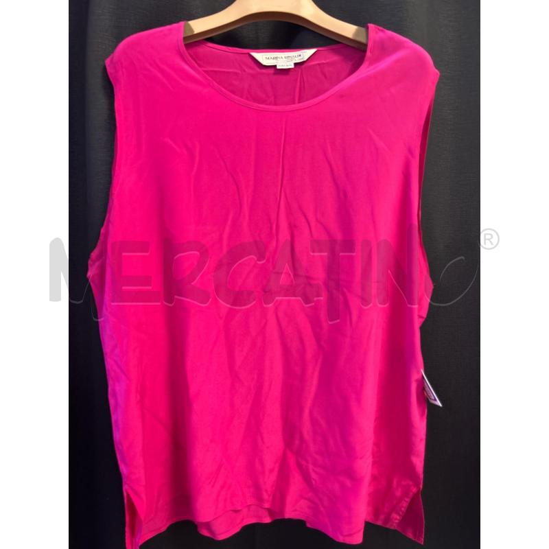 CANOTTA DONNA MARINA RINALDI SETA FUCSIA  | Mercatino dell'Usato Ciampino 1