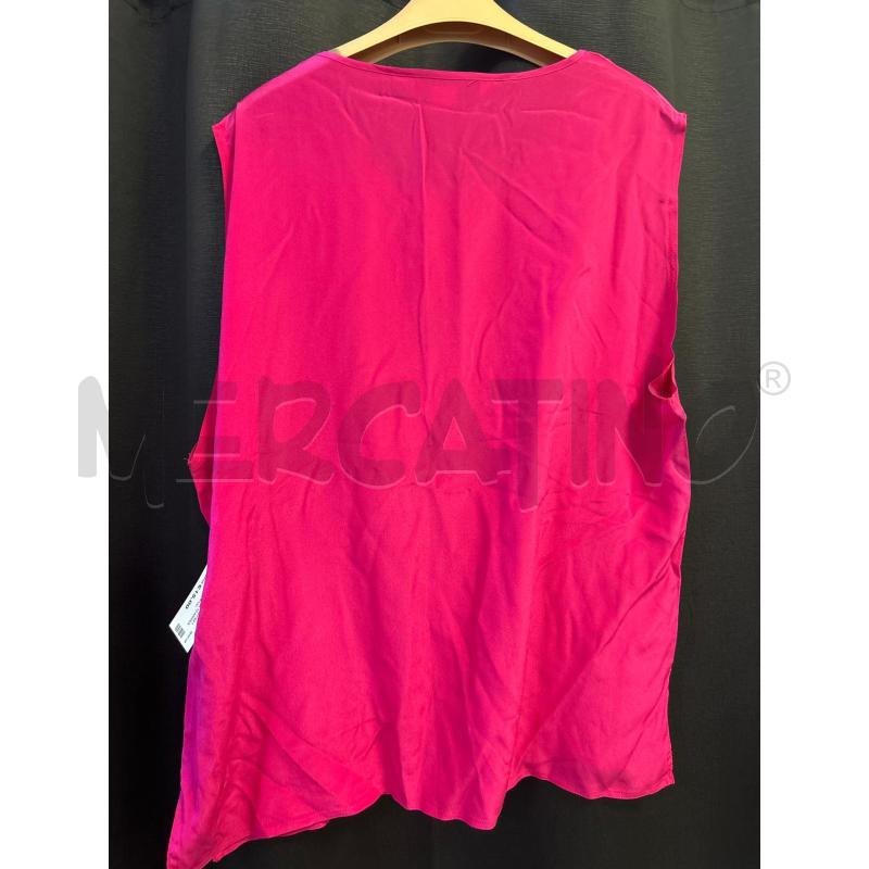 CANOTTA DONNA MARINA RINALDI SETA FUCSIA  | Mercatino dell'Usato Ciampino 3