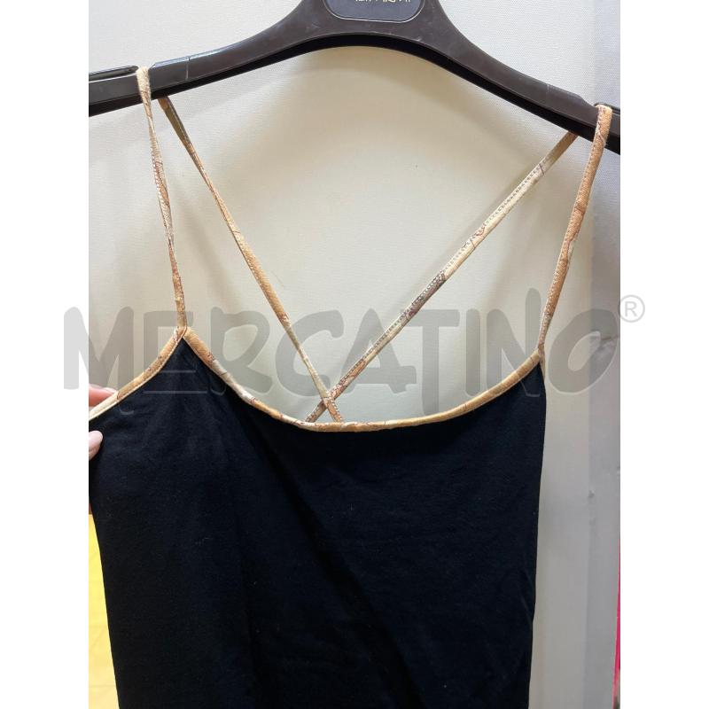CANOTTA DONNA+PAREO ALVIERO MARTINI NERO  | Mercatino dell'Usato Ciampino 2