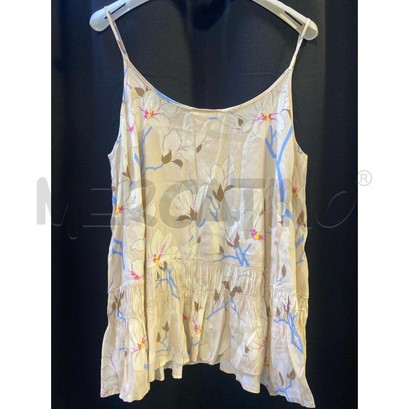 CANOTTA DONNA SEMICOUTURE ROSA FIORI  | Mercatino dell'Usato Ciampino 3