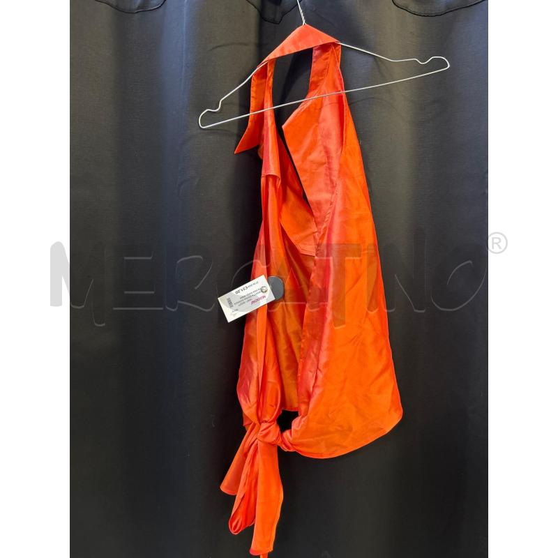 CANOTTA DONNA SMANICATA MAX MARA ARANCIO SETA | Mercatino dell'Usato Ciampino 2