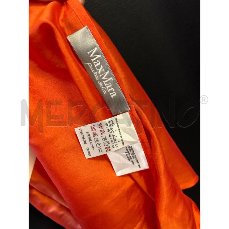 CANOTTA DONNA SMANICATA MAX MARA ARANCIO SETA | Mercatino dell'Usato Ciampino 3