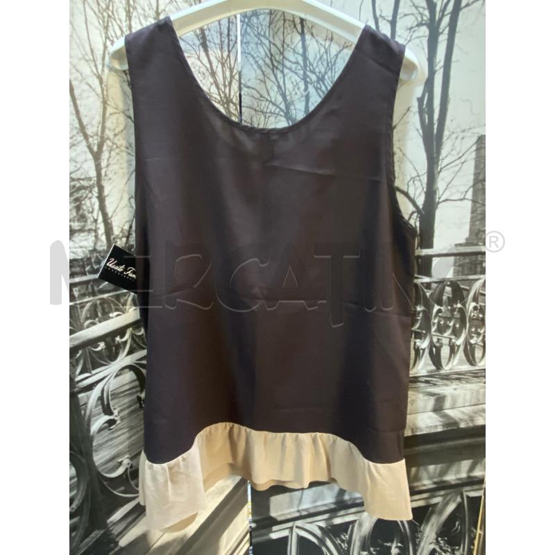 CANOTTA DONNA TWINSET MARR STR BEIGE SOTTO 70% SETA | Mercatino dell'Usato Ciampino 3