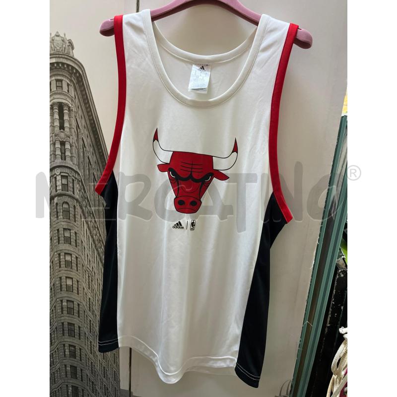CANOTTA UOMO ADIDAS BULLS BIANCA | Mercatino dell'Usato Ciampino 1