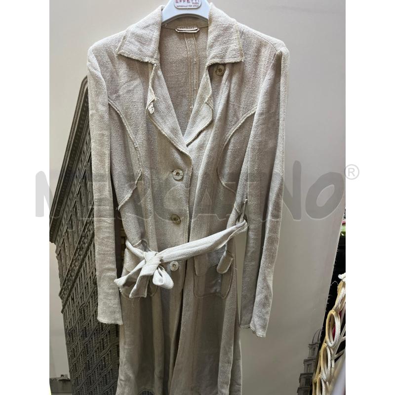 CAPPOTTINO ETHIC DONNA LEGGERO IN COTONE BEIGE | Mercatino dell'Usato Ciampino 1