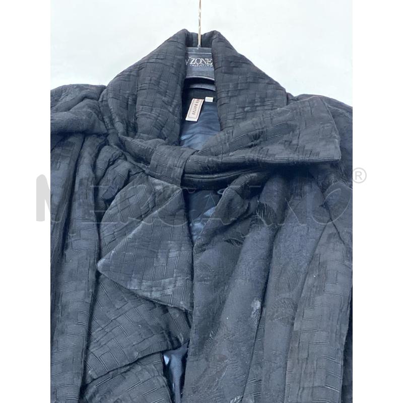 CAPPOTTO DONNA ANTONIO MARRAS NERO DAMASCATO  | Mercatino dell'Usato Ciampino 4