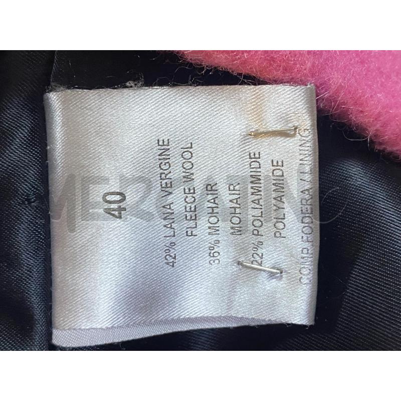 CAPPOTTO DONNA CARLA G FUCSIA MISTO LANA | Mercatino dell'Usato Ciampino 4