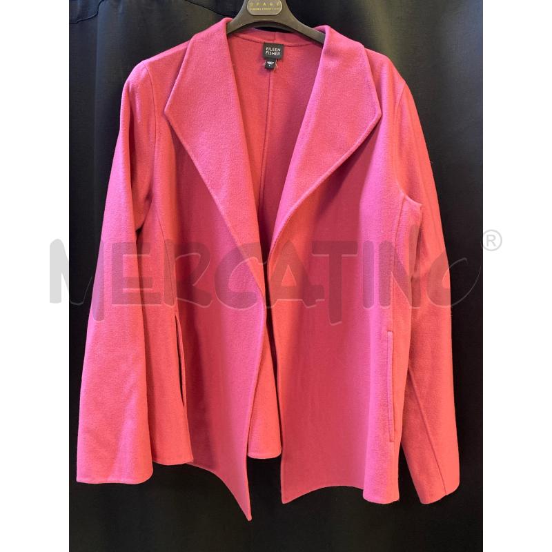 CAPPOTTO DONNA EILEEN FISHER FUCSIA | Mercatino dell'Usato Ciampino 1