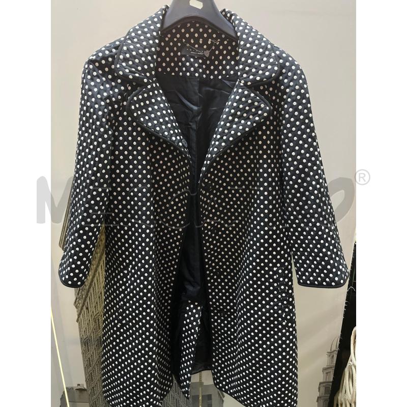CAPPOTTO DONNA LEGGETO TWINSET NERO POIS BIANCHI  | Mercatino dell'Usato Ciampino 1