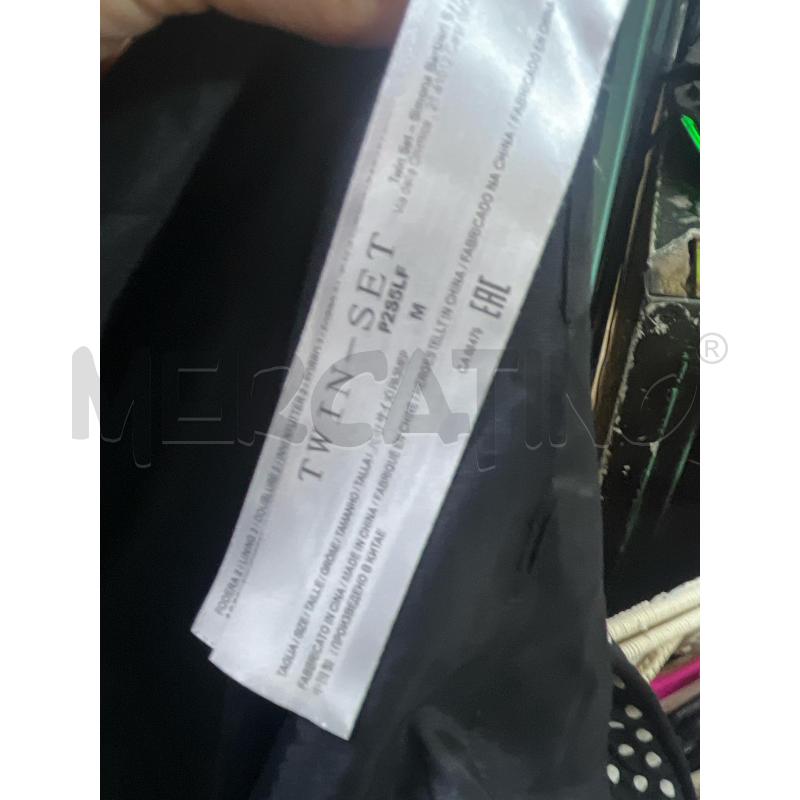 CAPPOTTO DONNA LEGGETO TWINSET NERO POIS BIANCHI  | Mercatino dell'Usato Ciampino 4