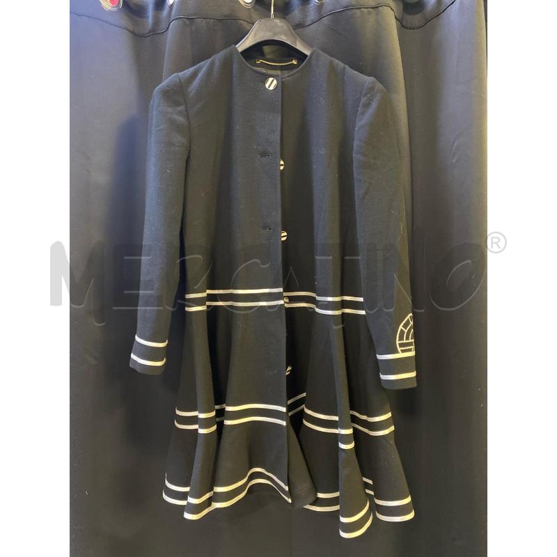 CAPPOTTO DONNA LOUIS FERAUD NERO STR BIANCHE  | Mercatino dell'Usato Ciampino 1