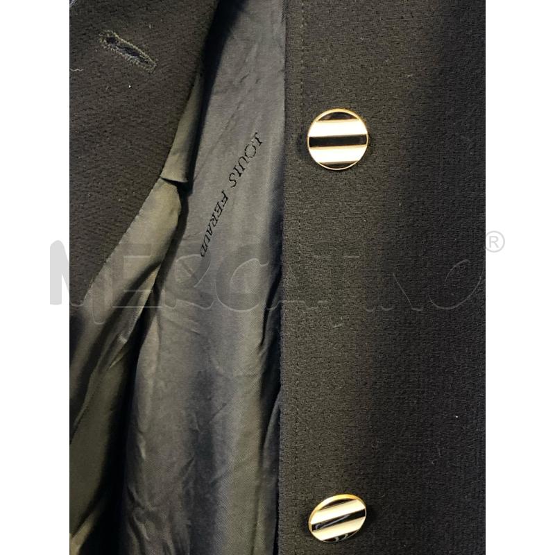 CAPPOTTO DONNA LOUIS FERAUD NERO STR BIANCHE  | Mercatino dell'Usato Ciampino 2