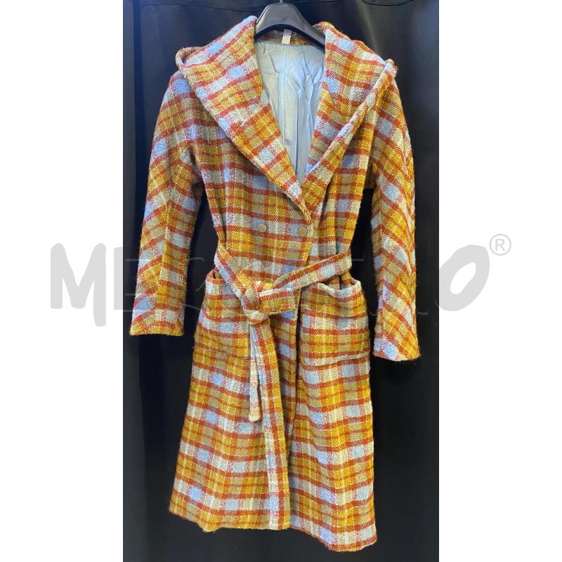 CAPPOTTO DONNA SOUVENIR NUOVO QUAD GIALLI ROSSI CELESTI | Mercatino dell'Usato Ciampino 1