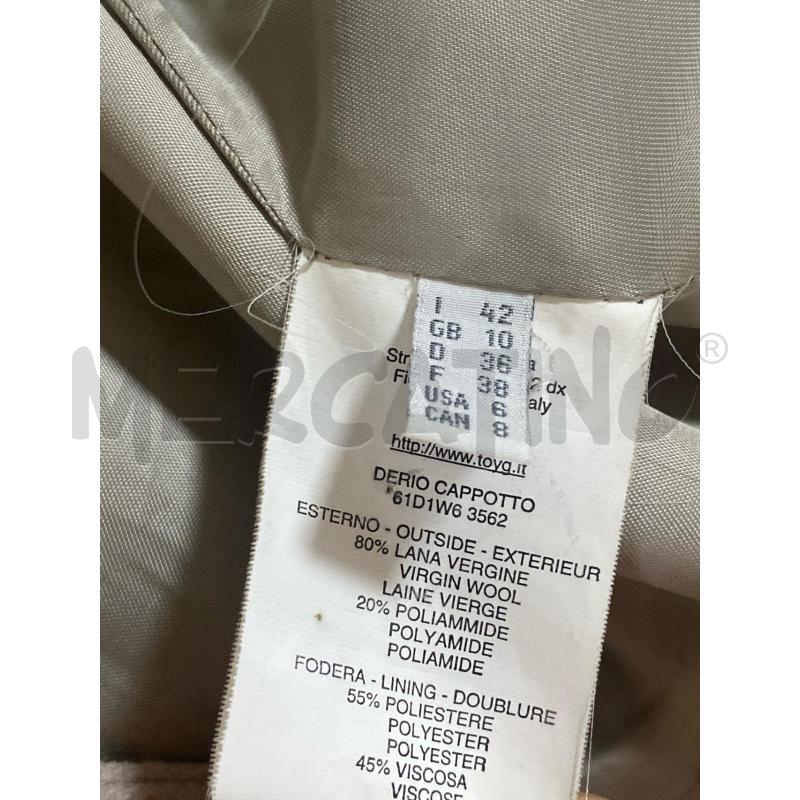 CAPPOTTO DONNA TOY G BEIGE NUOVO | Mercatino dell'Usato Ciampino 4