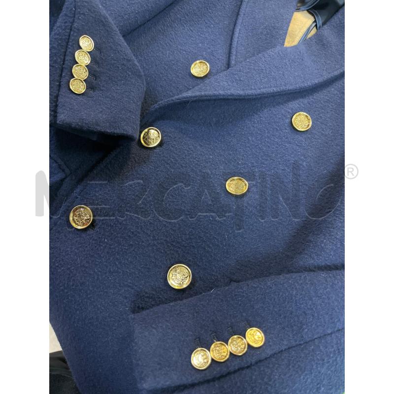 CAPPOTTO GREY DANIELE ALESSANDRINI BLU BOTT DORATI | Mercatino dell'Usato Ciampino 3