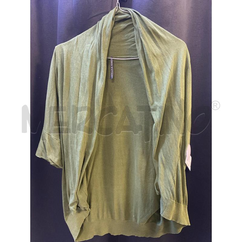 CARDIGAN DONNA LIVIANA CONTI VERDE COTONE | Mercatino dell'Usato Ciampino 1