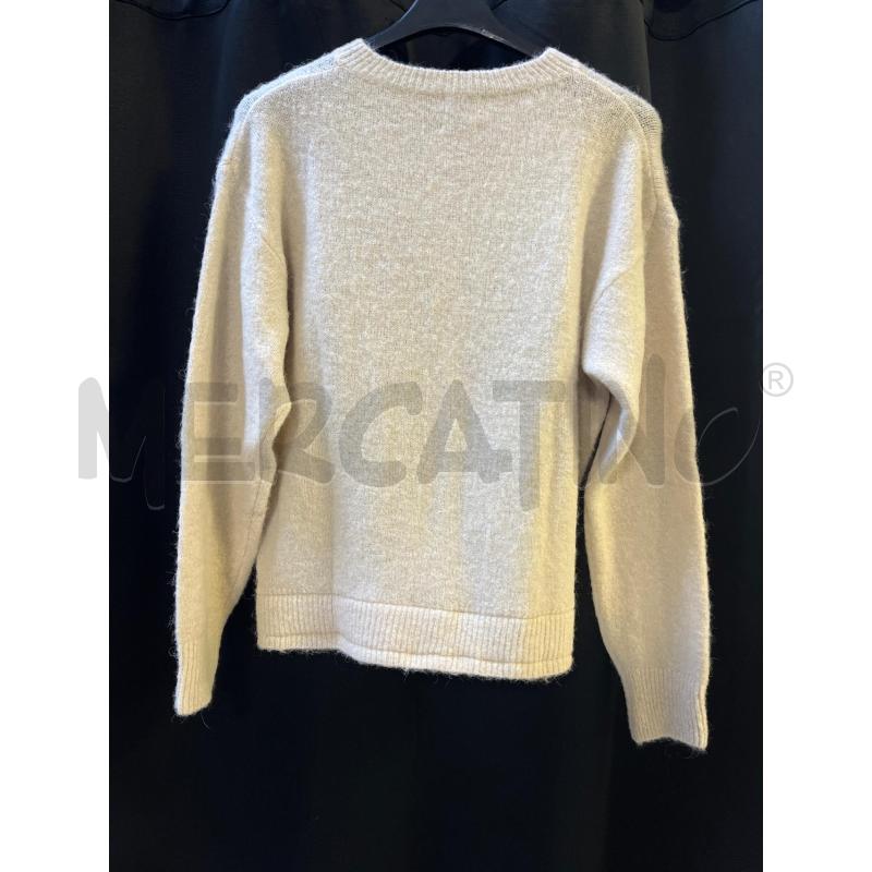 CARDIGAN DONNA MEME ROAD BEIGE BOTTONI PERLE  | Mercatino dell'Usato Ciampino 2