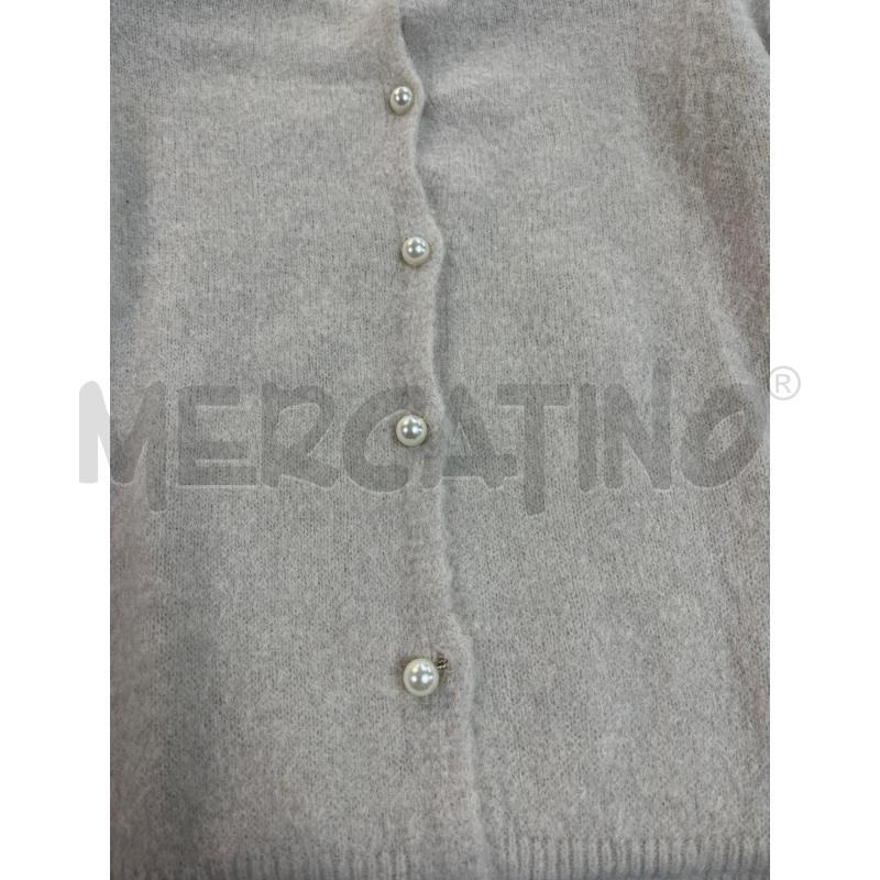 CARDIGAN DONNA MEME ROAD BEIGE BOTTONI PERLE  | Mercatino dell'Usato Ciampino 4