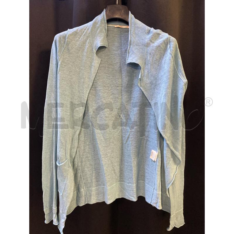 CARDIGAN DONNA PAOLO PECORA CELESTE  | Mercatino dell'Usato Ciampino 1