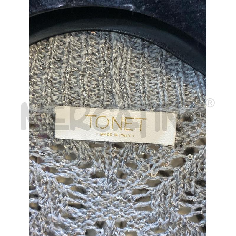 CARDIGAN DONNA TONET BLU PAILL CORTO  | Mercatino dell'Usato Ciampino 2