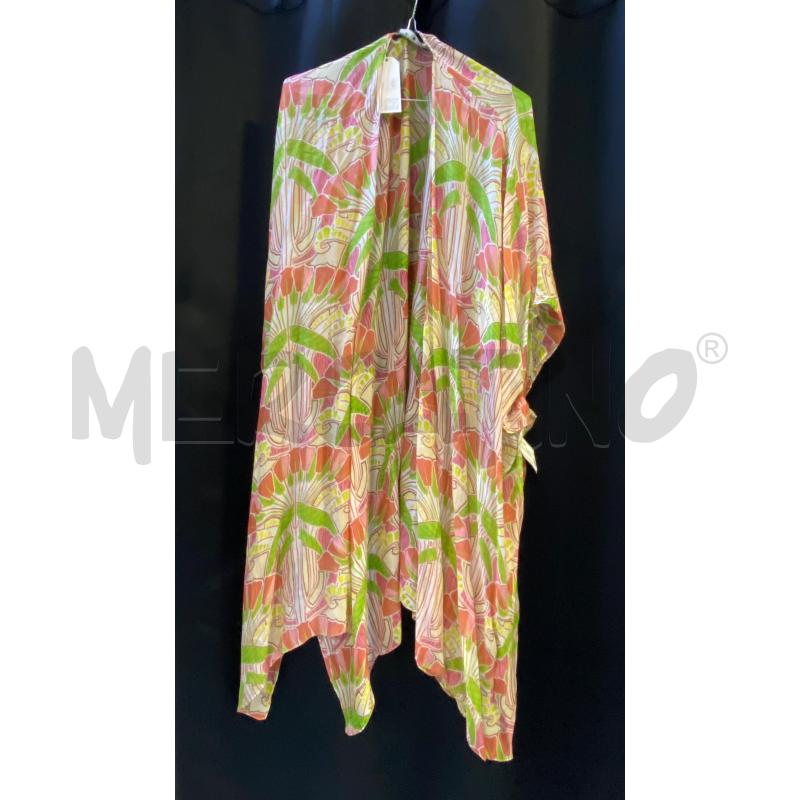 CARDIGAN KIMONO APERTO ONE HUNDRED STARS FANTASIA ROSA E VERDE | Mercatino dell'Usato Ciampino 1