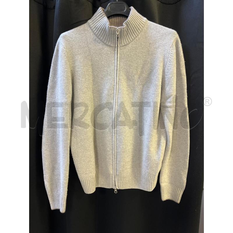 CARDIGAN UOMO GRAN SASSO GRIGIO RIF BEIGE LANA E CASHMERE | Mercatino dell'Usato Ciampino 1