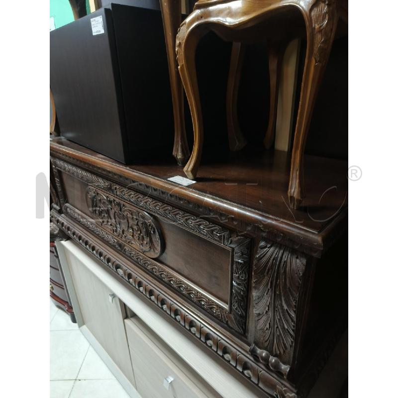 CASSAPANCA IN LEGNO EPOCA CON ZAMPE | Mercatino dell'Usato Ciampino 3