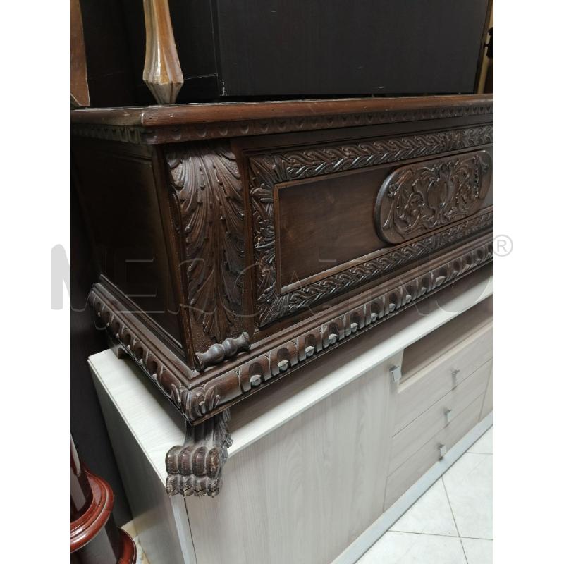 CASSAPANCA IN LEGNO EPOCA CON ZAMPE | Mercatino dell'Usato Ciampino 5