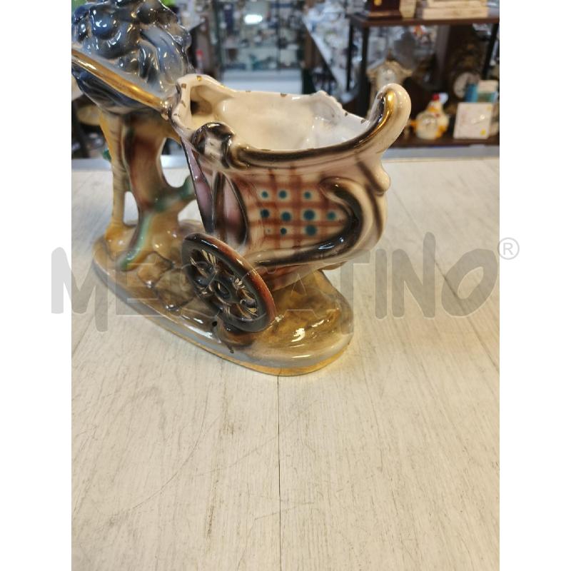 CERAMICA STRUZZO CON VASETTO | Mercatino dell'Usato Ciampino 4