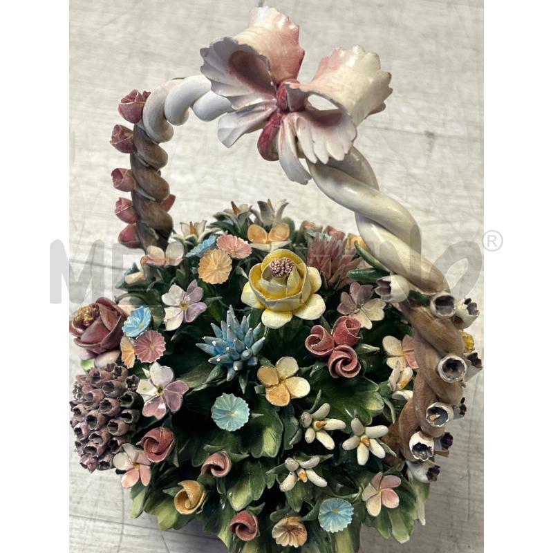 CESTINO IN CERAMICA CAPODIMONTE | Mercatino dell'Usato Ciampino 3