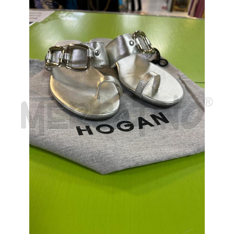 CIABATTE DONNA HOGAN ARGENTATE | Mercatino dell'Usato Ciampino 1