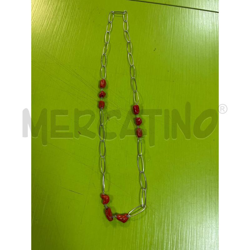 COLLANA ACC. PZ. CORALLO BAMBU | Mercatino dell'Usato Ciampino 1