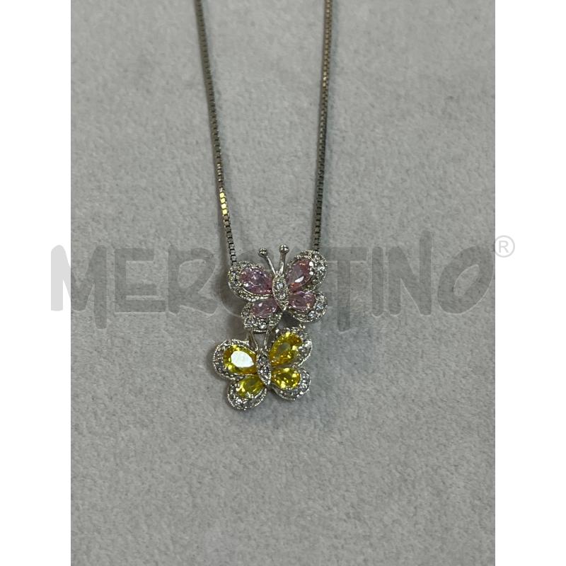 COLLANA ARG. CIONDOLO PEND FARFALLE ARG BRILL | Mercatino dell'Usato Ciampino 2