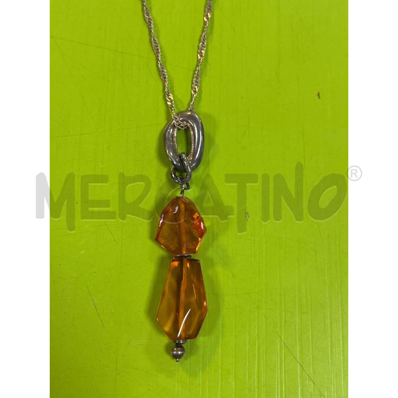 COLLANA ARG925 CIONDOLO ARANCIO | Mercatino dell'Usato Ciampino 3
