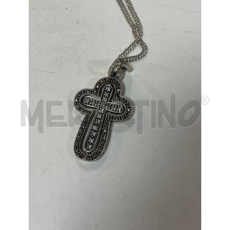 COLLANA ARG925 CIONDOLO CROCE MARCAS. | Mercatino dell'Usato Ciampino 2